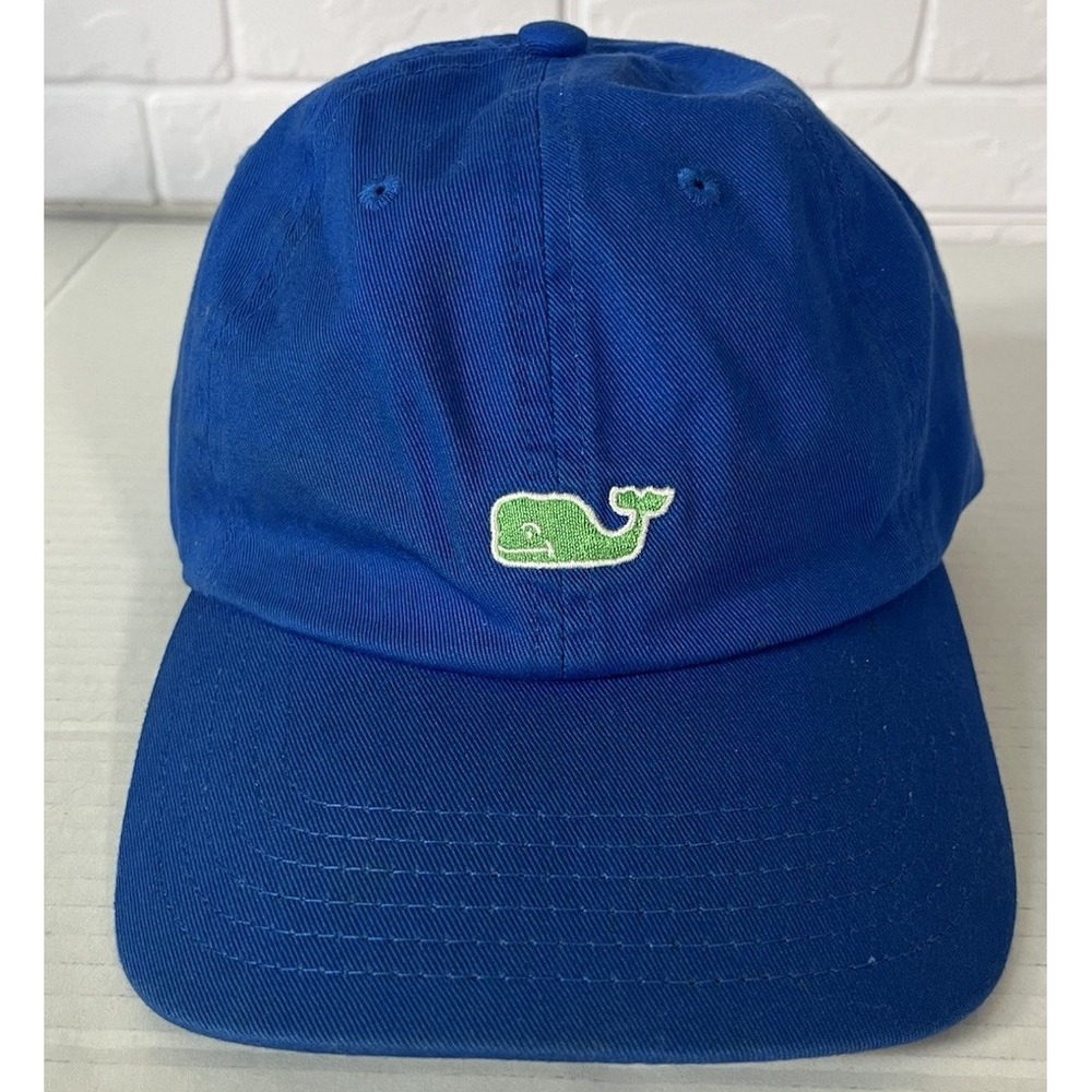 Vineyard‎ Vines Baseball Hat Mens OSFA Blue Whale Logo Adjustable Strap